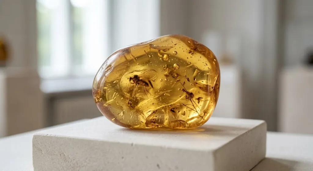 amber organic gemstone not a mineral