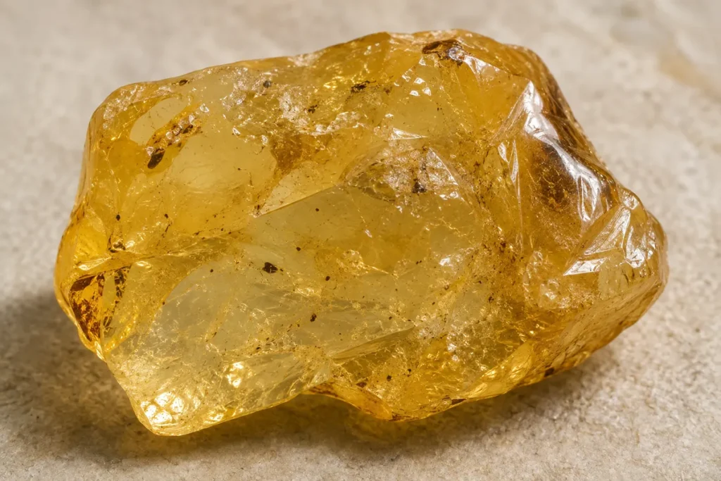 close up of natural copal
