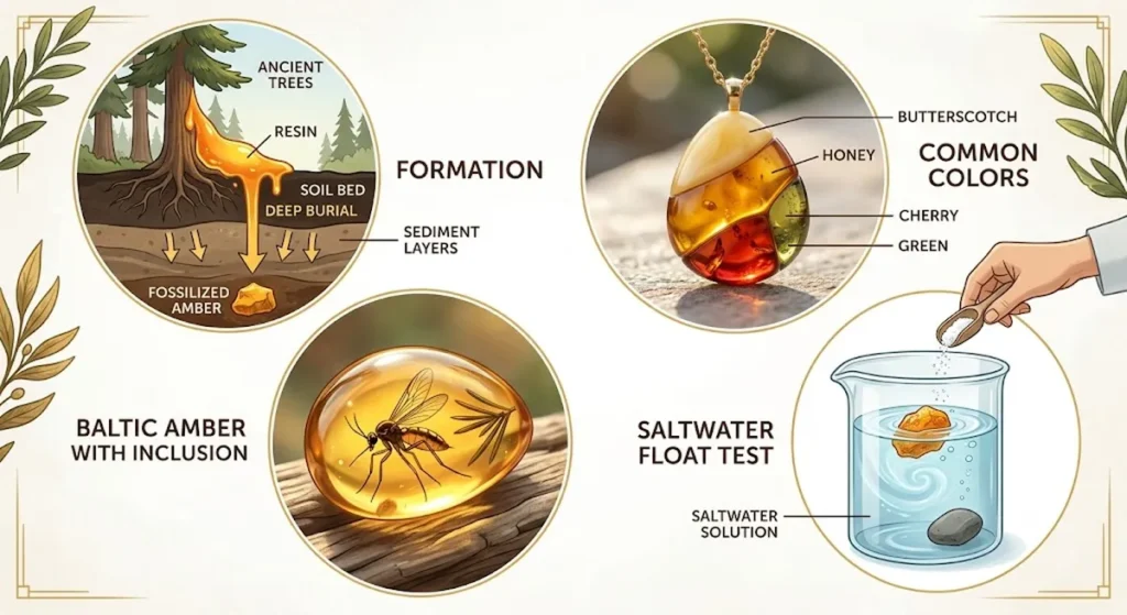 how does amber form