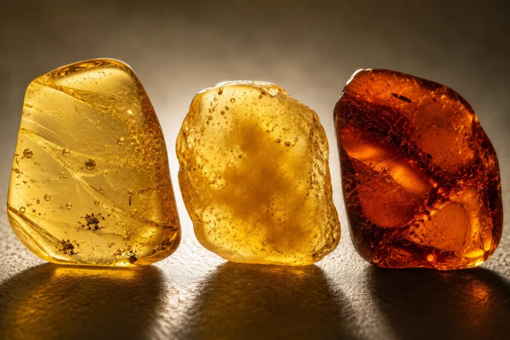amber have different colors