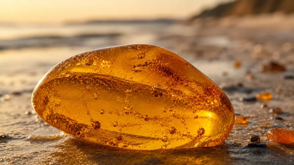baltic amber from the northern european coast