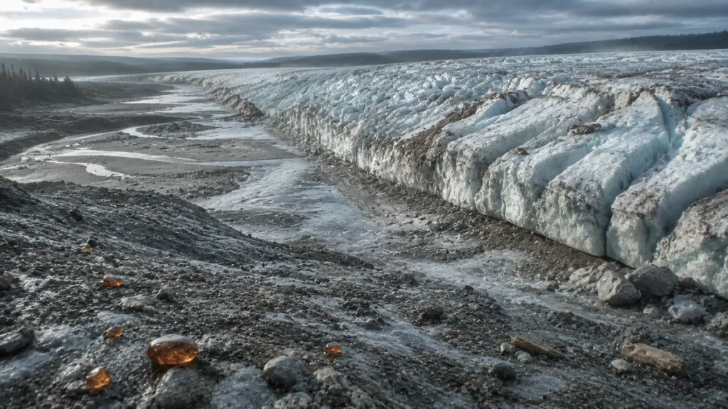 glacial forces redistributed baltic amber