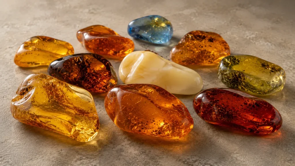 natural amber color spectrum
