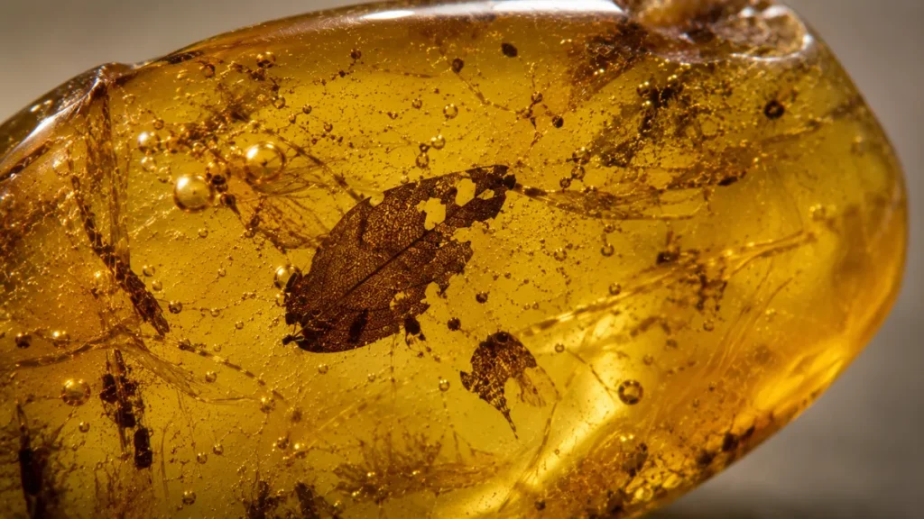 What Are Amber Inclusions? A Guide to Fossils Inside Amber plant material preserved in amber