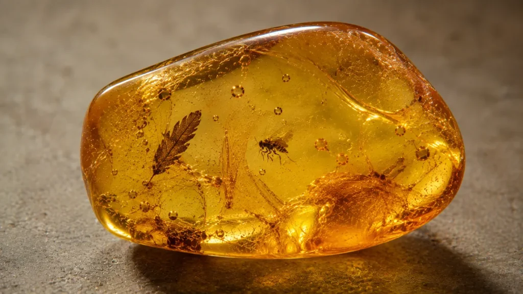 what can be found inside amber