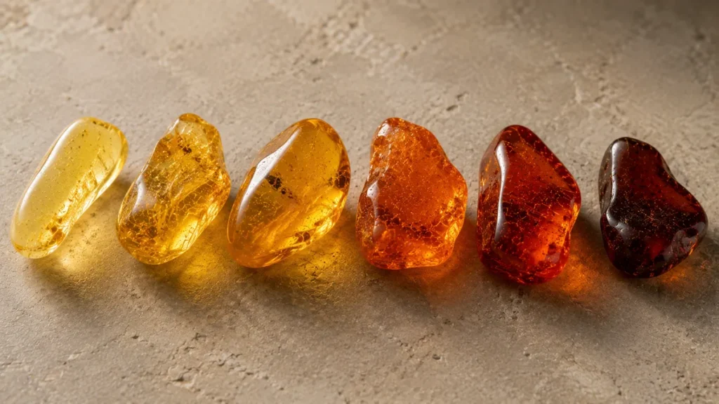yellow golden orange and red amber