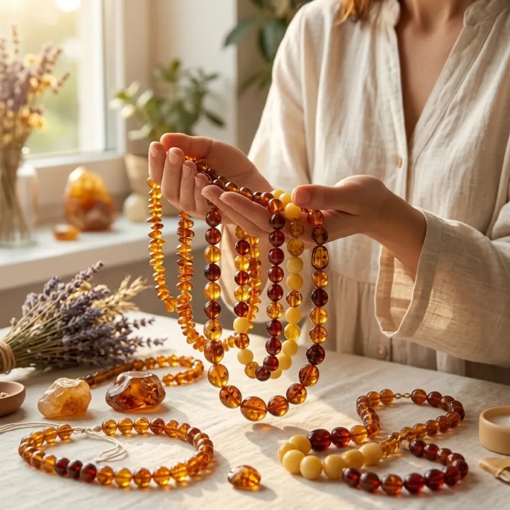 amber necklaces