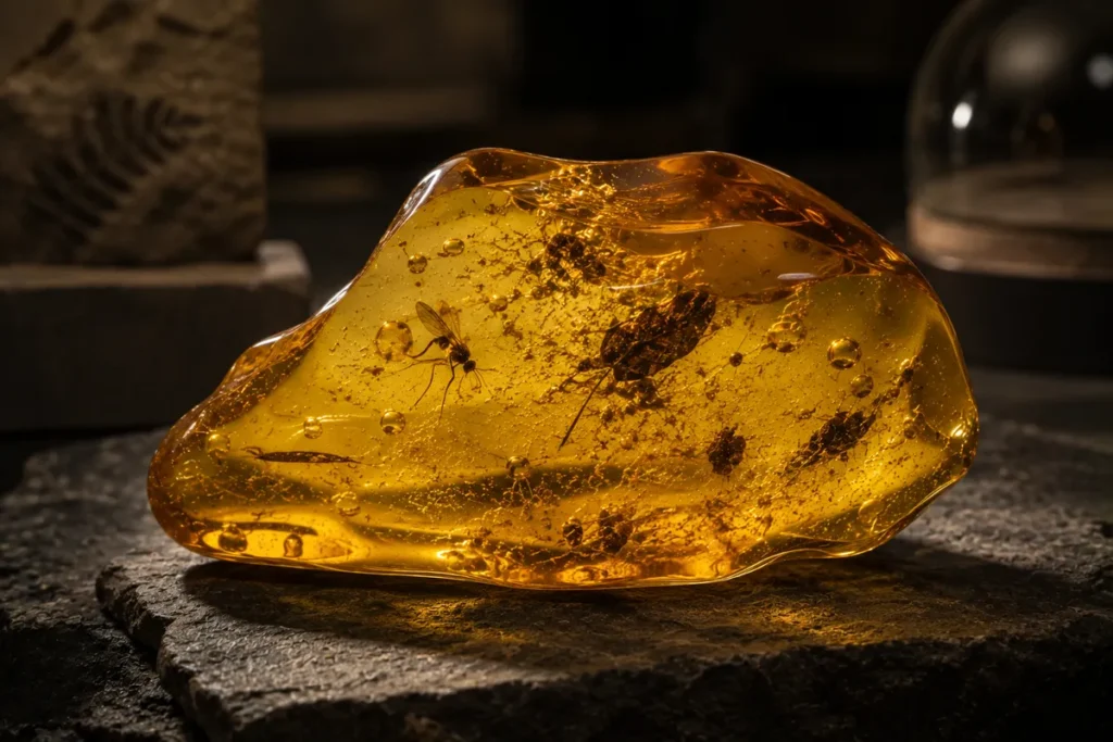 amber as a geological time capsule