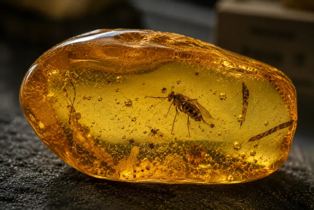 ancient insects preserved in ambers