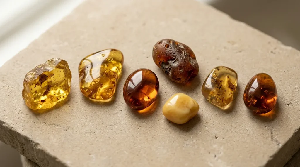 choosing amber jewelry colors