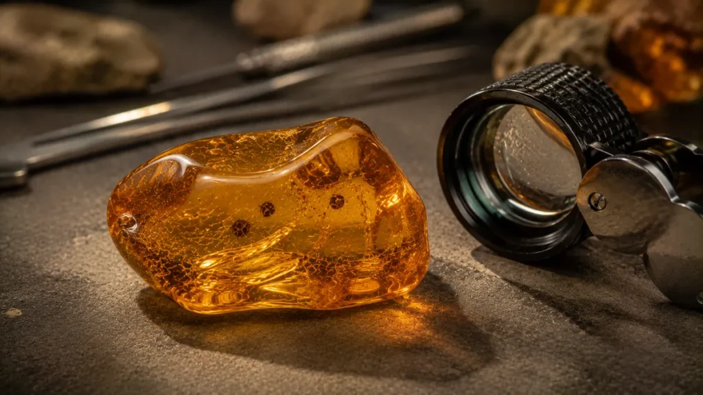 examining baltic amber authenticity