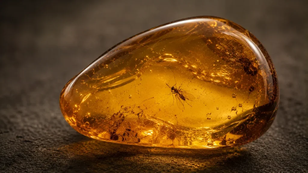 inspect baltic amber inclusions