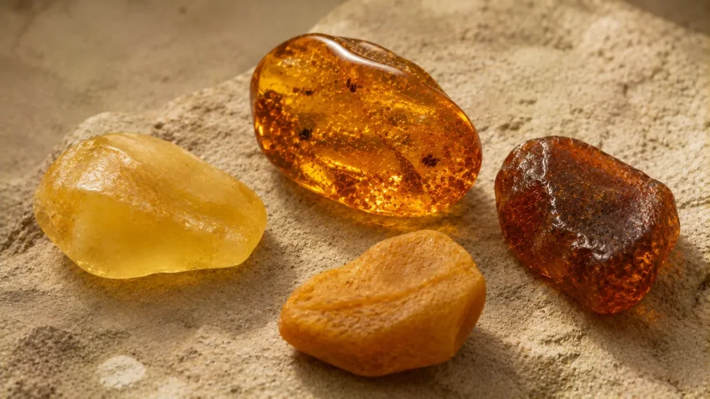 natural vs treated amber
